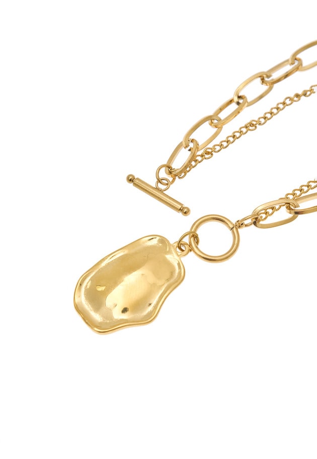 ＜MERAKI（メラキ）＞ペンダント付ネックレス 詳細画像 Gold 9
