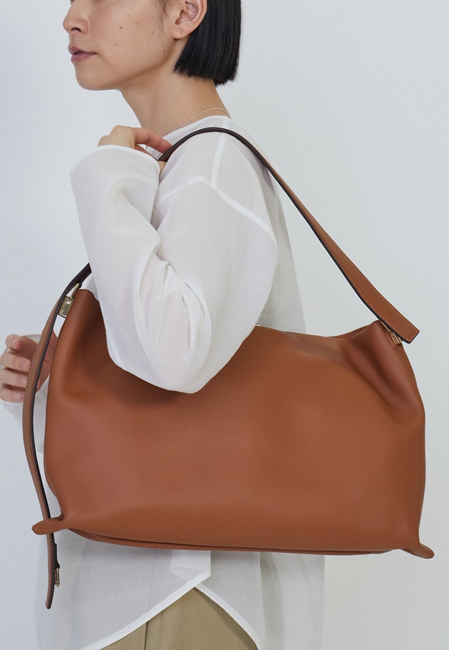 【予約】＜PUNTI（プンティ）＞"GRAFT-TOTE”トートバッグ 詳細画像 Brown 2