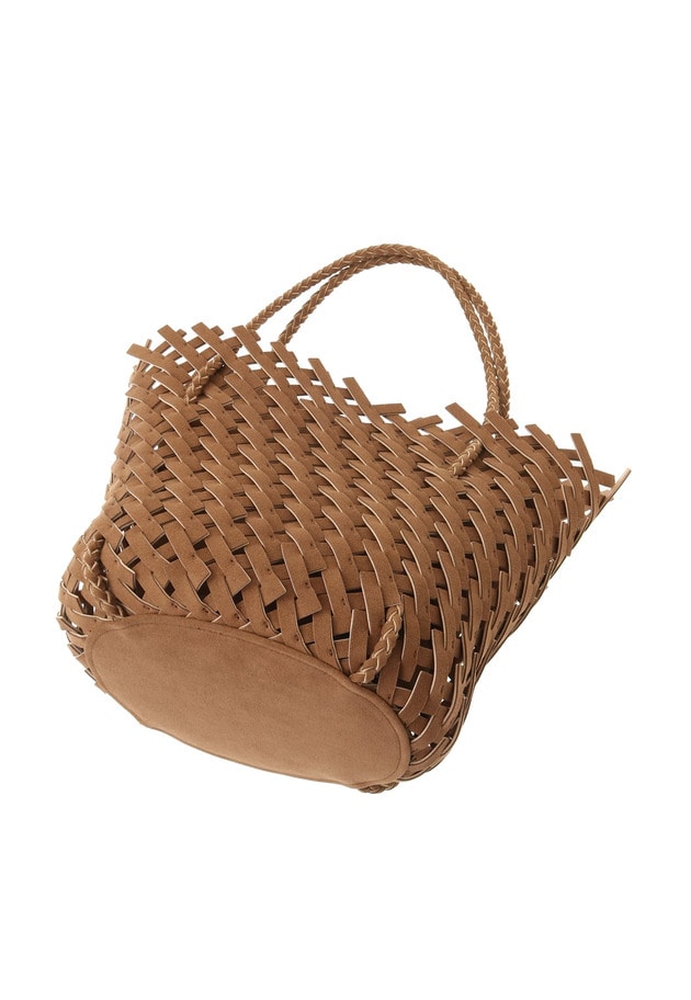 ＜MARY AL TERNA (メアリ オル ターナ)＞"KAGO”トート型バスケットバッグ 詳細画像 Brown 11