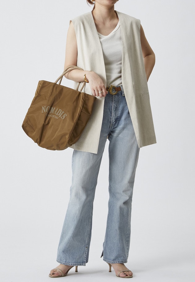＜NOMADIS (ノマディス)＞SAC2 WIDEトートバッグ 詳細画像 Dark brown 3