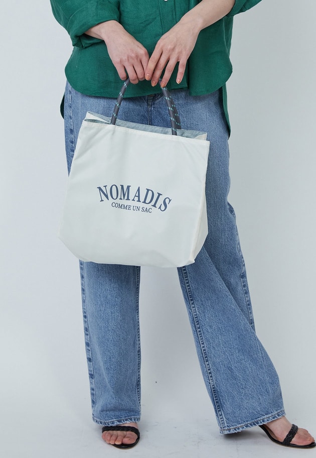 ＜NOMADIS (ノマディス)＞別注SAC2 WIDEトートバッグ 詳細画像 White 12