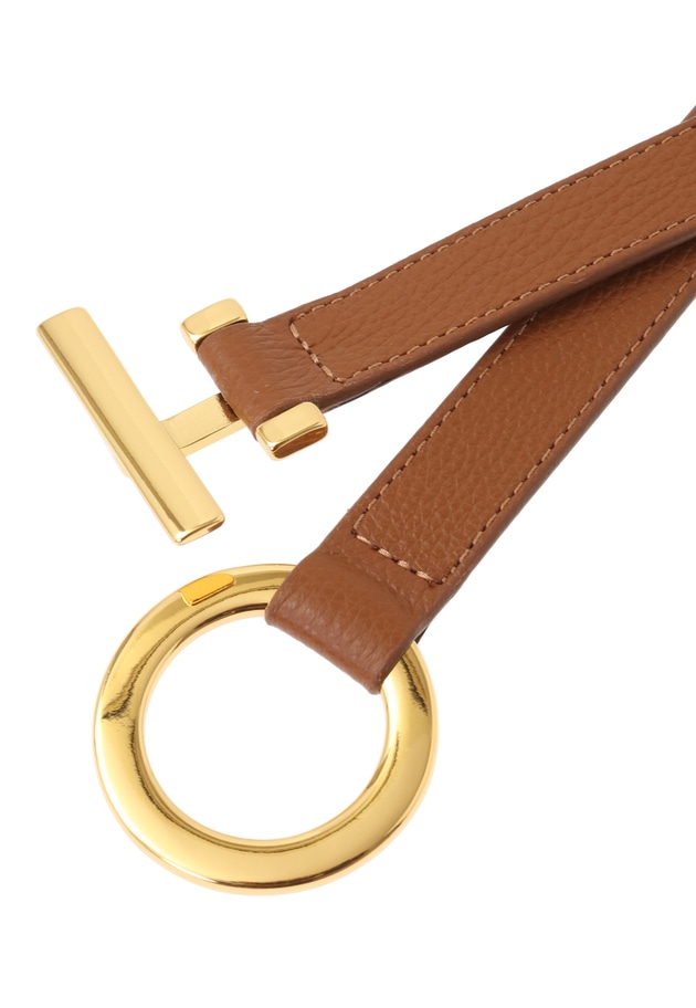 ＜ATELIER AMBOISE (アトリエ アンボワーズ)＞サークルバックルベルト 詳細画像 Brown 15