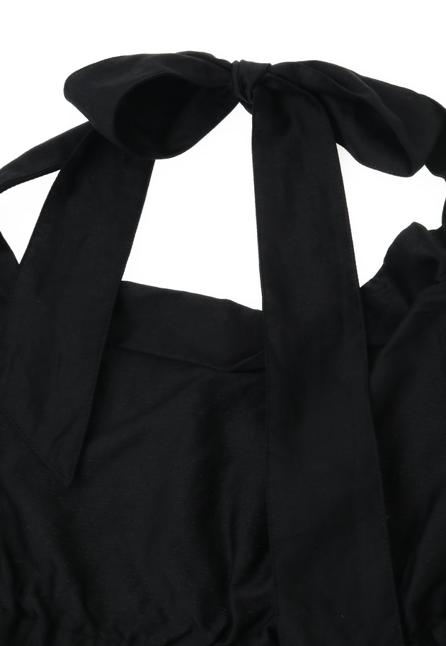 ＜enrica（エンリカ）＞コットンサテン2WAYコンビネゾン 詳細画像 Black 14