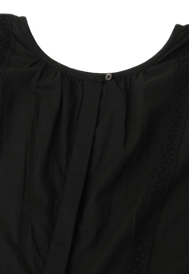 ＜normment（ノーメント）＞コットンボイルレースワンピース 詳細画像 Black 17