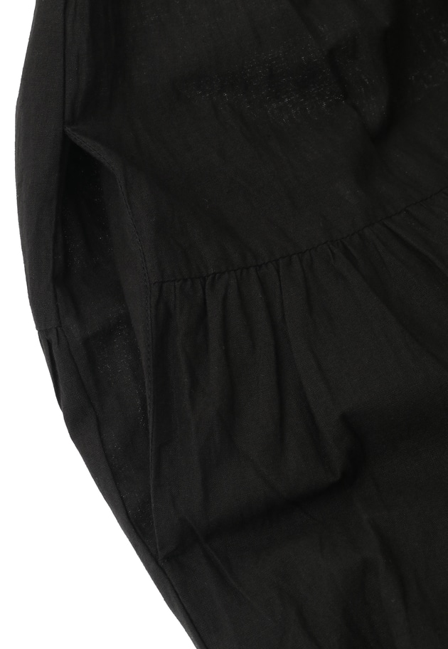 ＜normment（ノーメント）＞コットンボイルティアードワンピース 詳細画像 Black 16