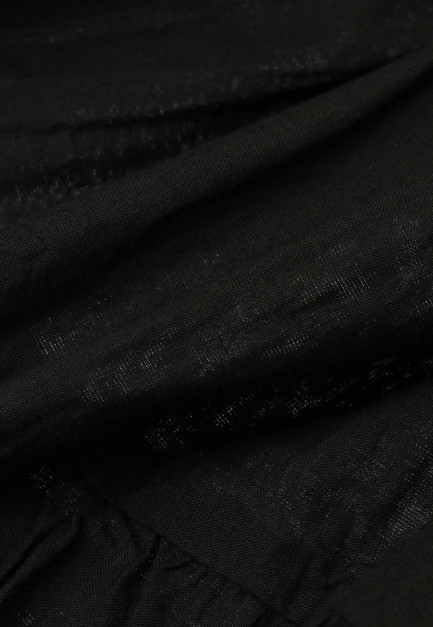 ＜normment（ノーメント）＞コットンボイルティアードワンピース 詳細画像 Black 18