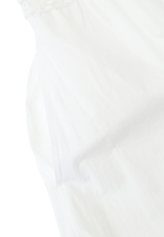 ＜SARA MALLIKA （サラマリカ）＞コットンレースフレアタックドレス 詳細画像 White 17