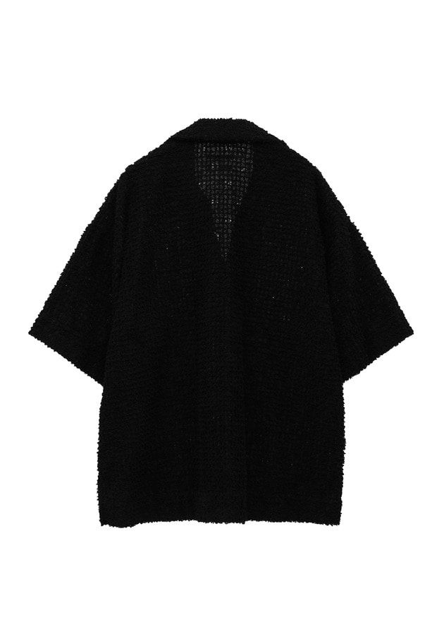 ＜COUTURE D'ADAM（クチュール ド アダム）＞パイルスキッパーシャツ 詳細画像 Black 8