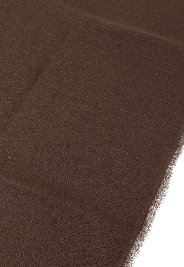 ＜THROW (スロー)＞“KOVICH”大判リネンストール 詳細画像 Brown 4
