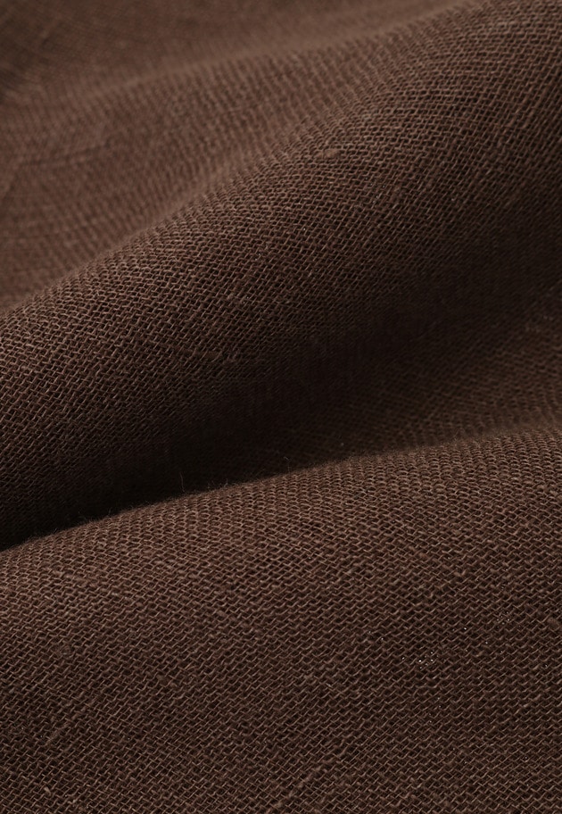 ＜THROW (スロー)＞“KOVICH”大判リネンストール 詳細画像 Brown 5