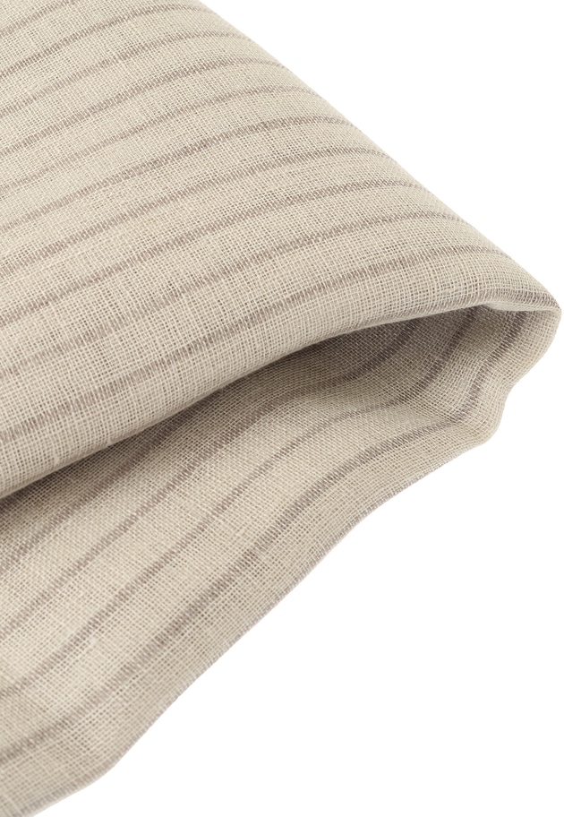 ＜THROW (スロー)＞“ELLIOT”リネンストライプストール 詳細画像 Beige 14