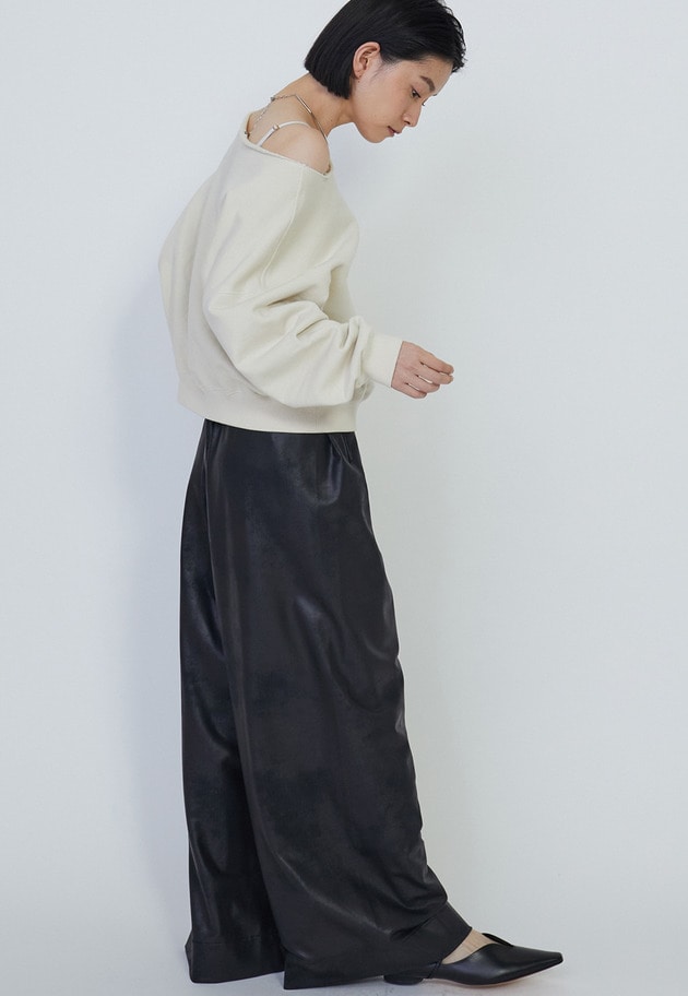 ＜COGTHEBIGSMOKE (コグザビッグスモーク)＞“ALISON” TROUSERS パンツ 詳細画像 Black 4