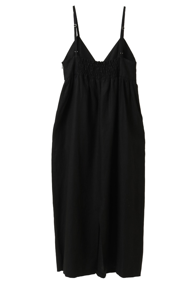 高密度リネンキャミドレス 詳細画像 Black 12
