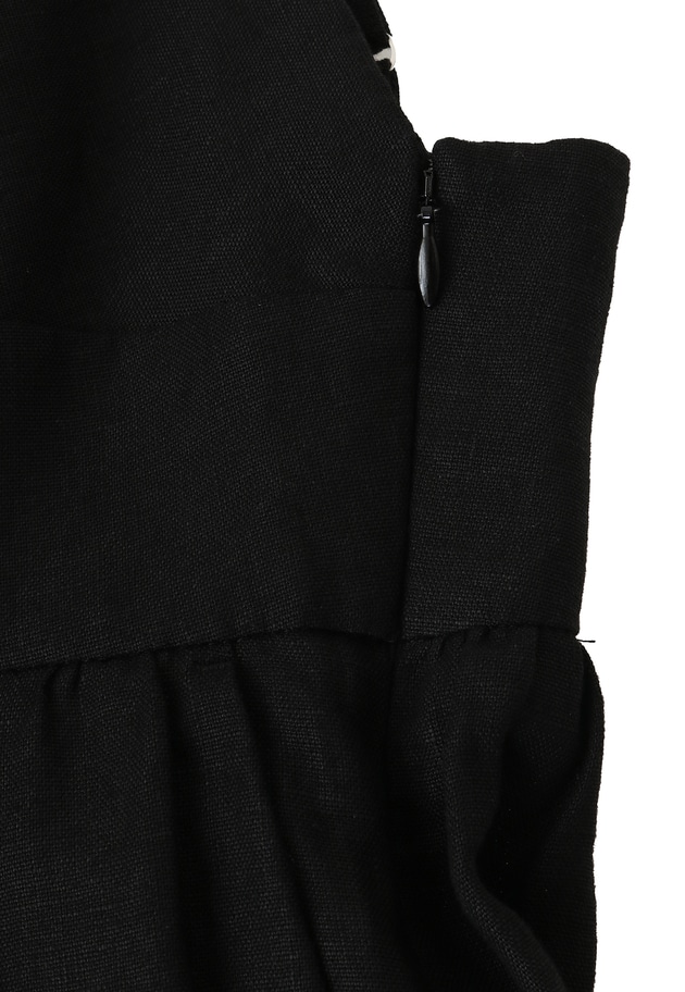 高密度リネンキャミドレス 詳細画像 Black 15