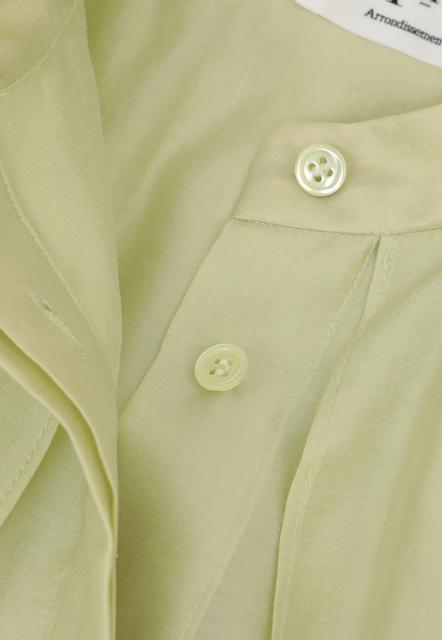 【WEB限定】シアーテンセルラッフルブラウス 詳細画像 Lime 14
