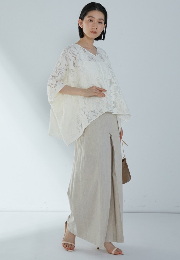 フラワーレースブラウス 詳細画像 Offwhite 4