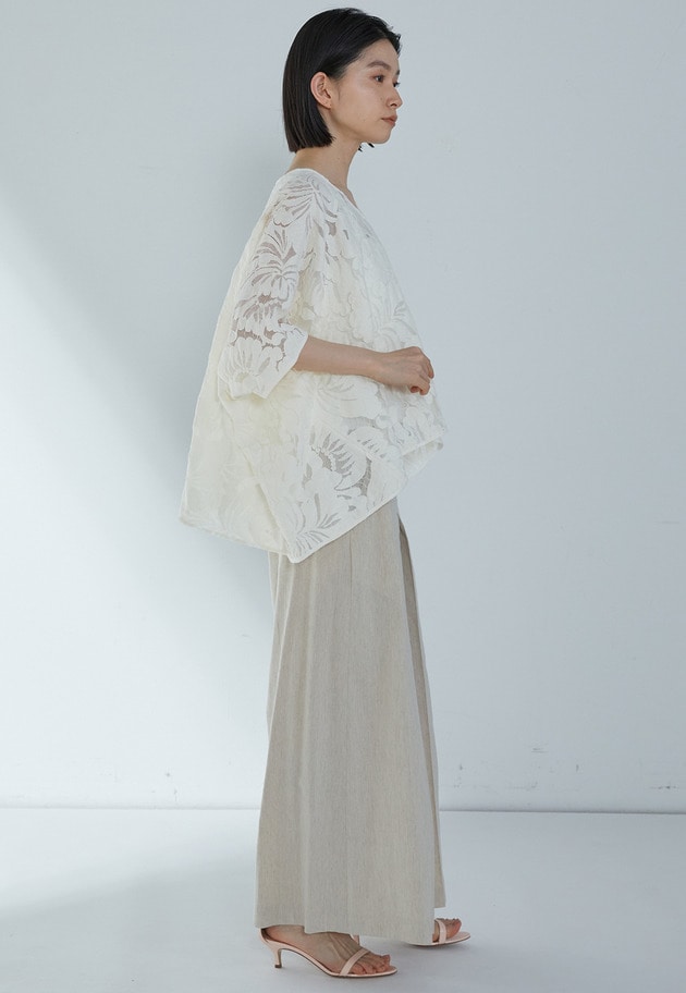 フラワーレースブラウス 詳細画像 Offwhite 5