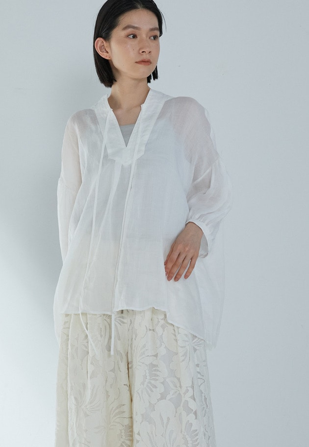 ラミーツイルブラウス 詳細画像 Offwhite 2
