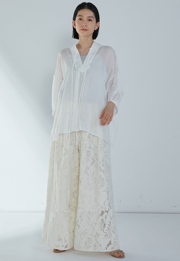 ラミーツイルブラウス 詳細画像 Offwhite 4