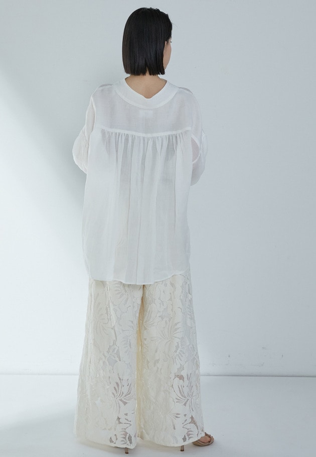 ラミーツイルブラウス 詳細画像 Offwhite 5