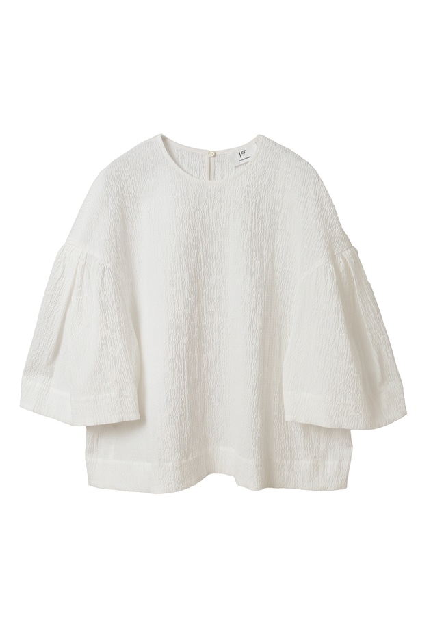 【予約】コットンサッカーランタンブラウス 詳細画像 Offwhite 11