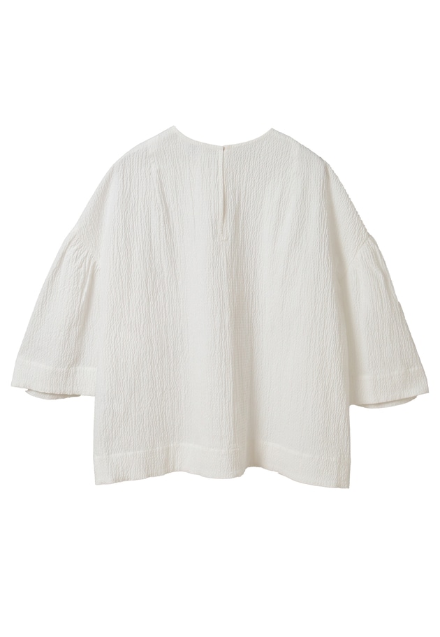 【予約】コットンサッカーランタンブラウス 詳細画像 Offwhite 12