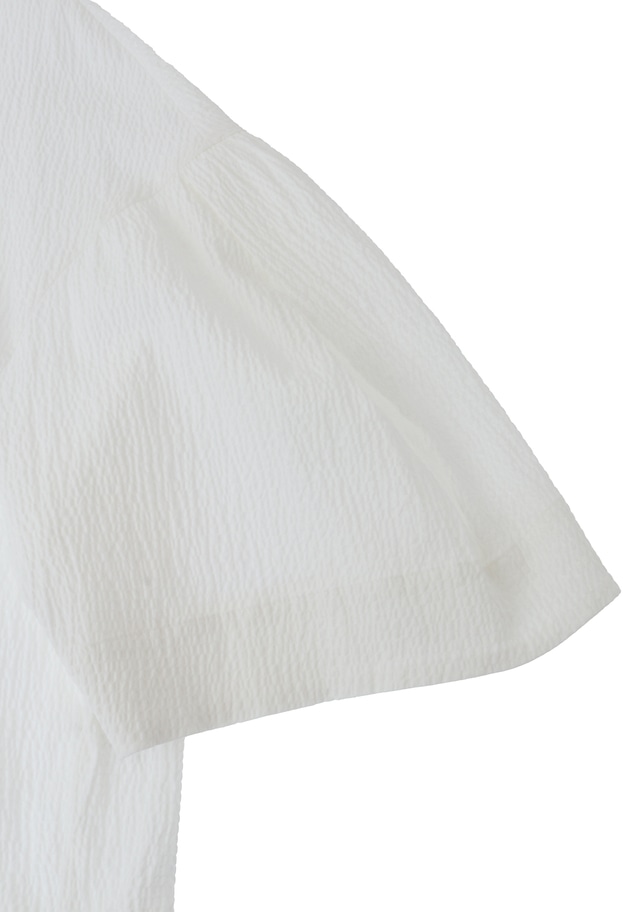 【予約】コットンサッカーランタンブラウス 詳細画像 Offwhite 14