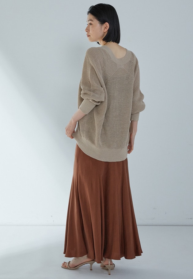 【リニューアル】キュプラフィブリルマーメイドスカート 詳細画像 Brown 6