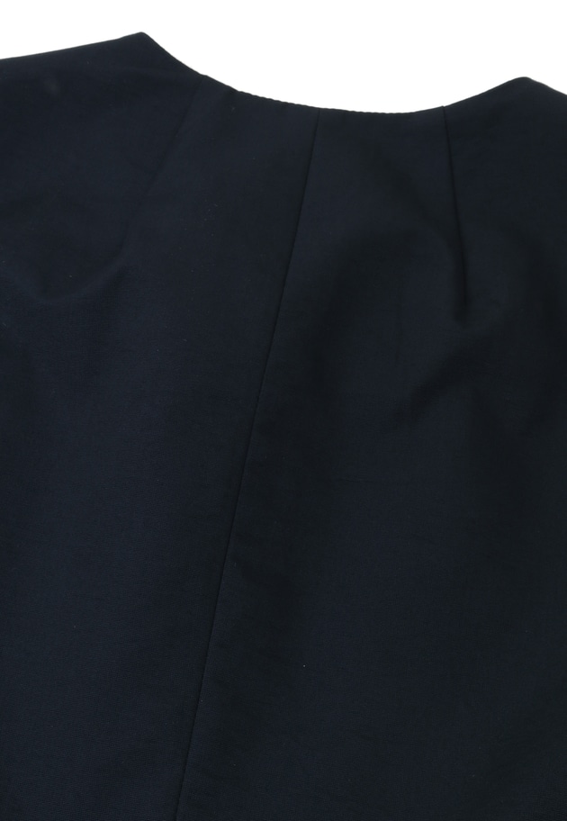 コットンナイロンタフタペプラムジレ 詳細画像 Navy 14