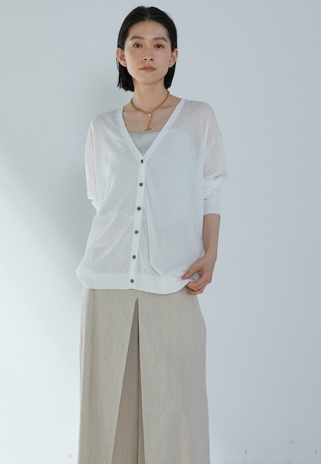 18ゲージラフカーディガン 詳細画像 Offwhite 1
