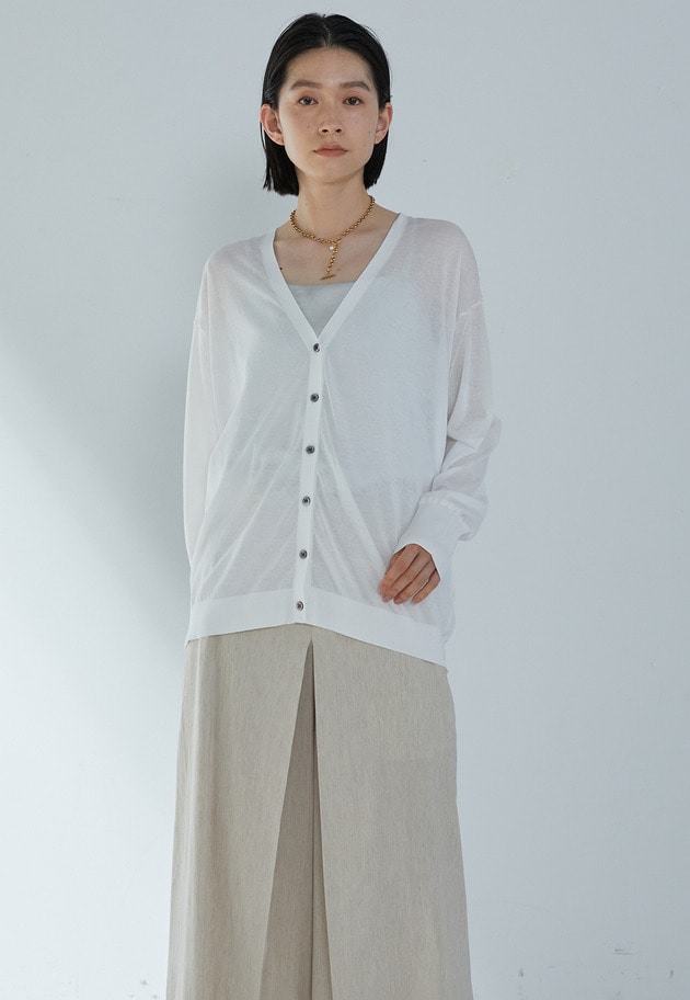 18ゲージラフカーディガン 詳細画像 Offwhite 2