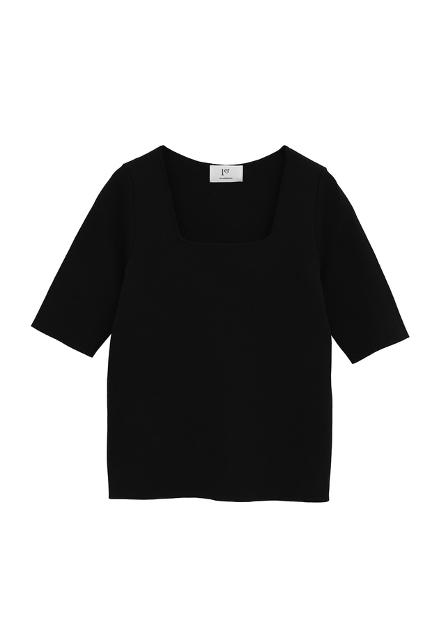 スムーススクエアネックプルオーバー 詳細画像 Black 11