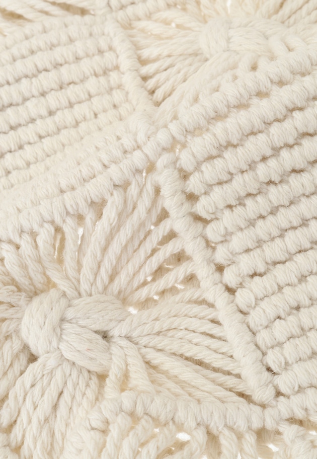 マクラメフリンジタンクトップニット 詳細画像 Offwhite 17