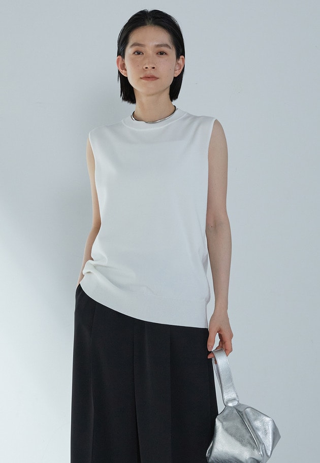 ボクシーニットタンク 詳細画像 Offwhite 1
