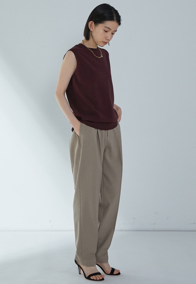 ボクシーニットタンク 詳細画像 Bordeaux 4