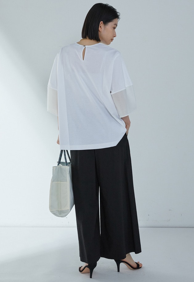 シアーコンビカットソー 詳細画像 Offwhite 7