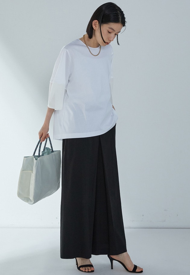 シアーコンビカットソー 詳細画像 Offwhite 8