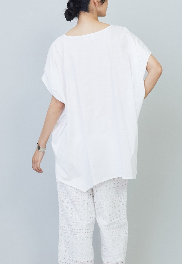 【リニューアル】プレミアム天竺ニュアンストップス 詳細画像 Offwhite 9