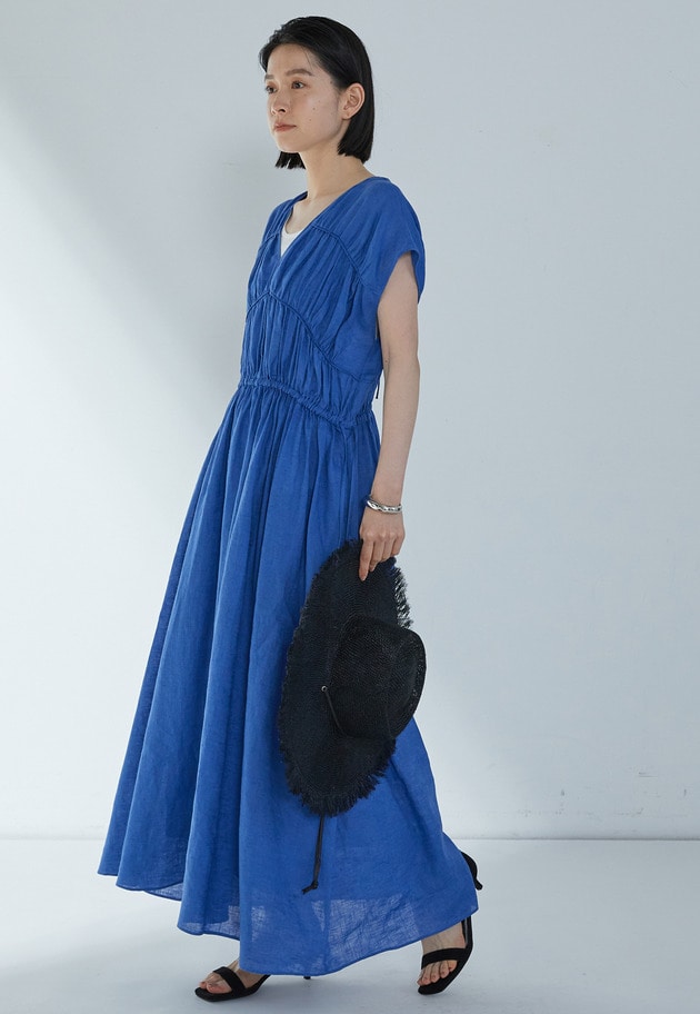 60リネンサマードレス 詳細画像 Blue 1