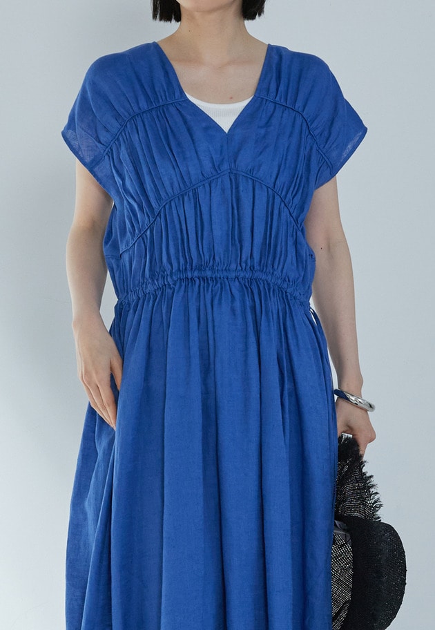 60リネンサマードレス 詳細画像 Blue 3