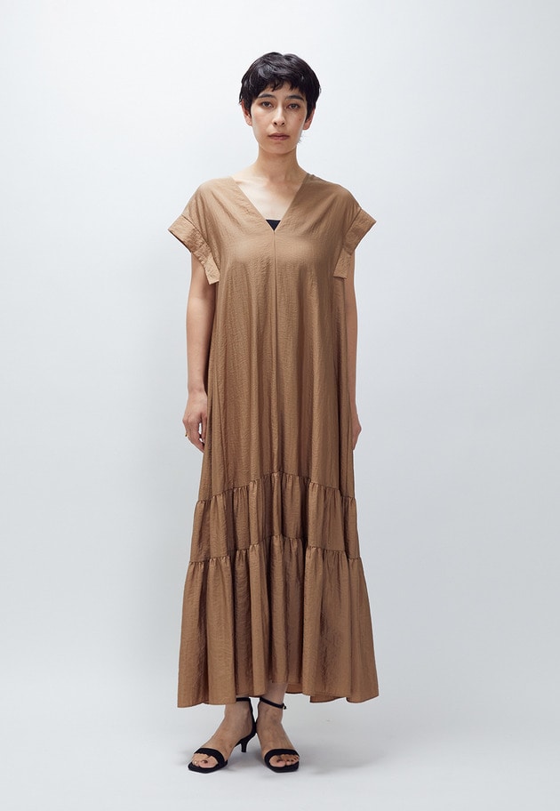 ナイロンクロスティアードワンピース 詳細画像 Camel 1