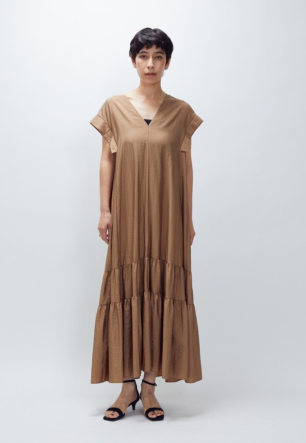 ナイロンクロスティアードワンピース 詳細画像 Camel 2