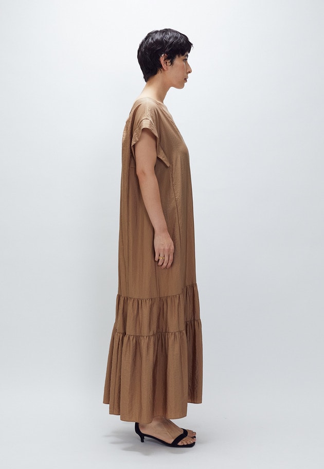 ナイロンクロスティアードワンピース 詳細画像 Camel 3