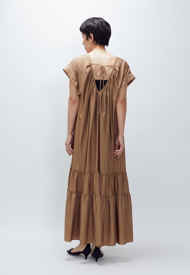 ナイロンクロスティアードワンピース 詳細画像 Camel 4