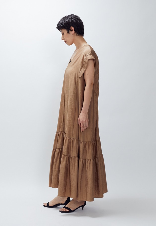 ナイロンクロスティアードワンピース 詳細画像 Camel 5