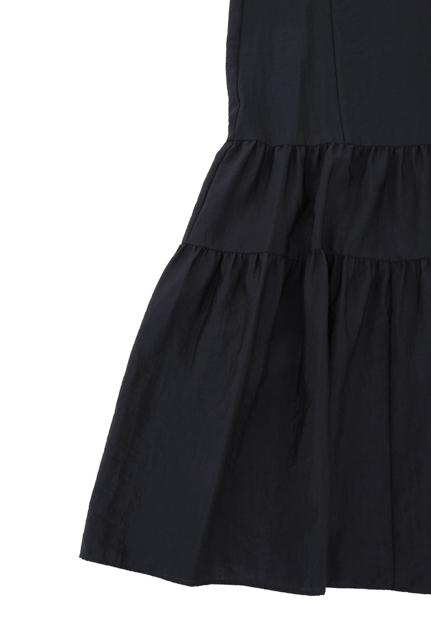 ナイロンクロスティアードワンピース 詳細画像 Black 15