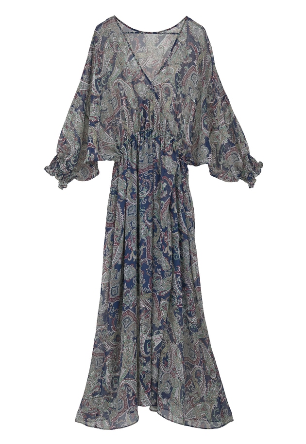 ペイズリープリントワンピース 詳細画像 Navy 12