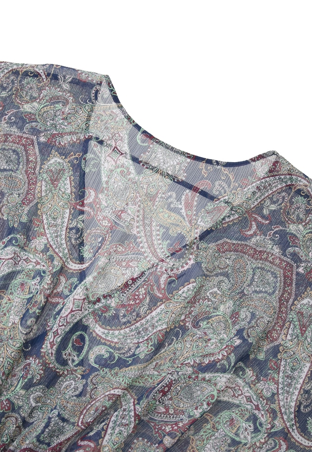 ペイズリープリントワンピース 詳細画像 Navy 16