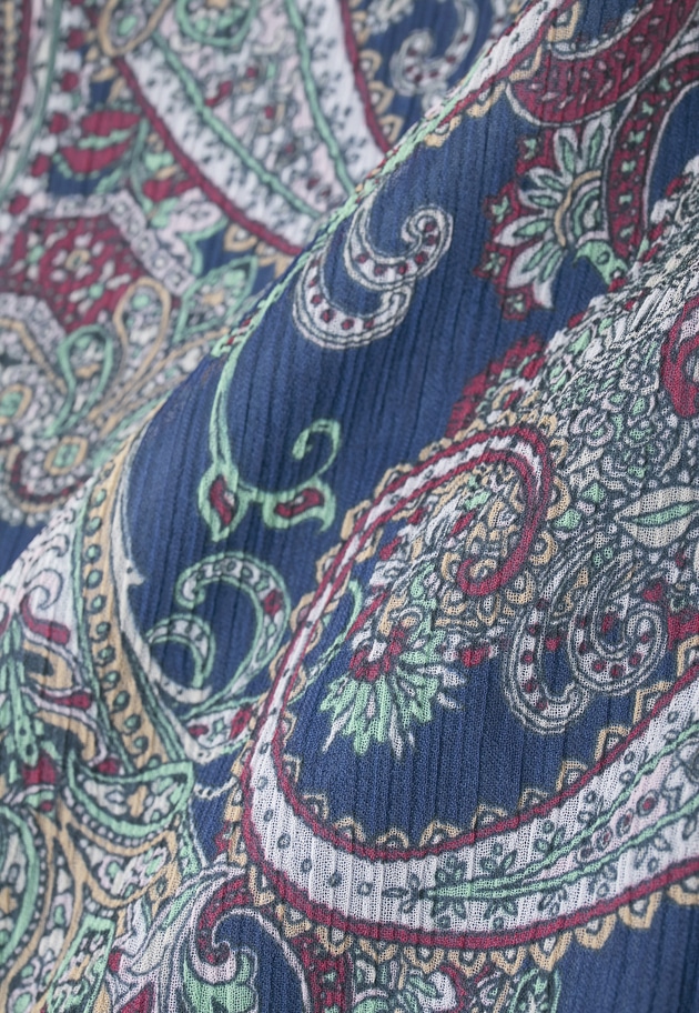 ペイズリープリントワンピース 詳細画像 Navy 18