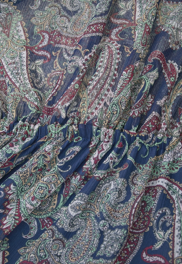 ペイズリープリントワンピース 詳細画像 Navy 19